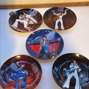 Elvis Presley Collector's Plate Set - Multicolor